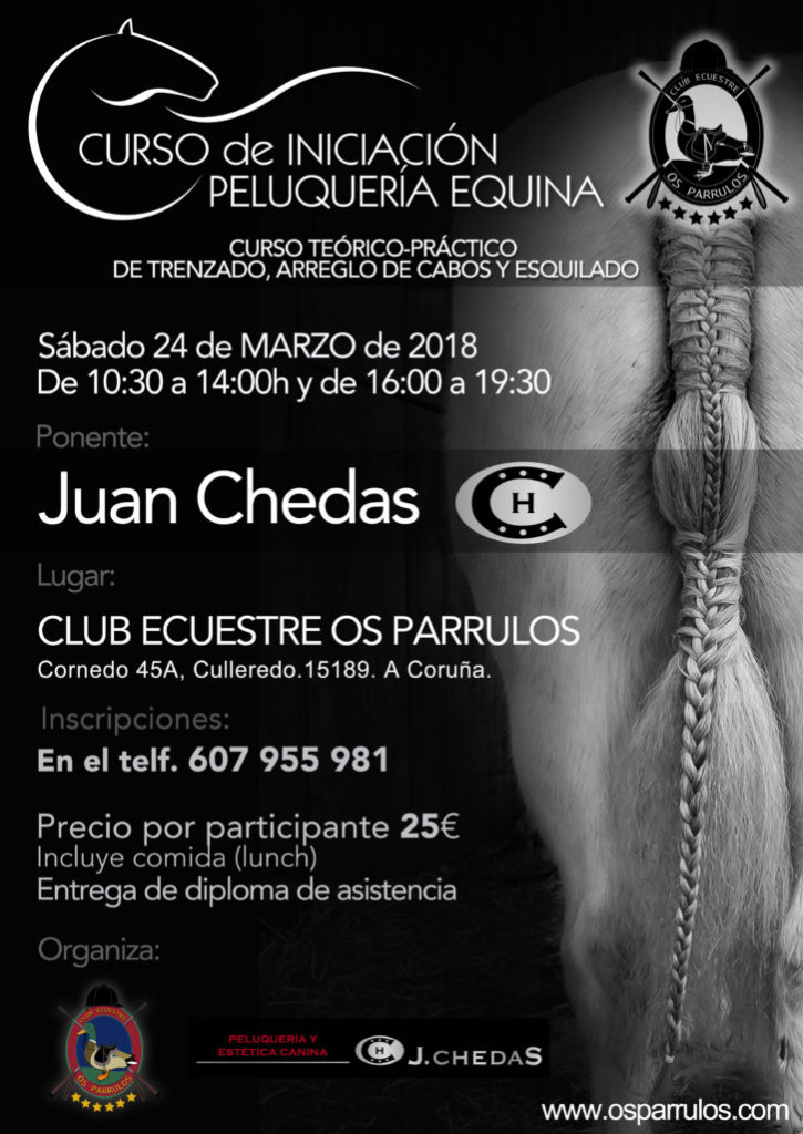 Curso de peluquería equina, Juan Chedas